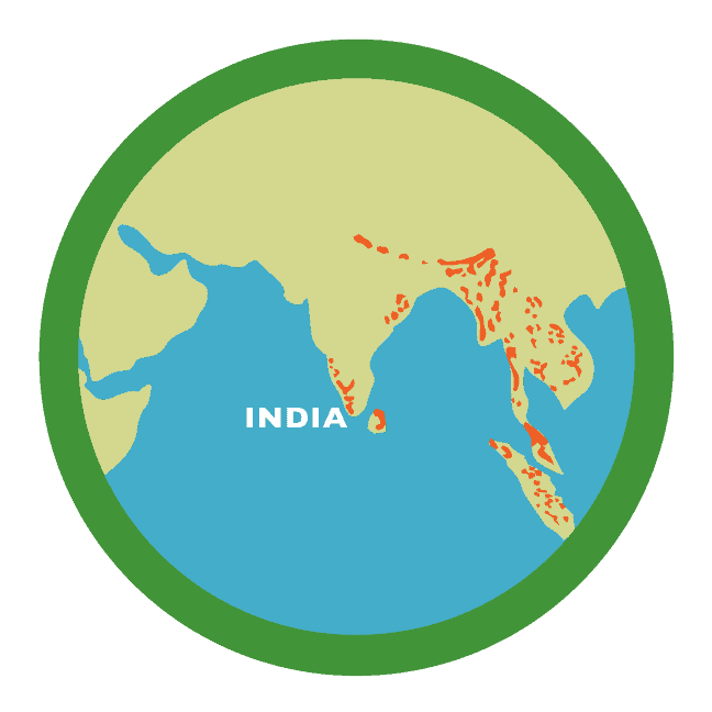 Asian Elephant map