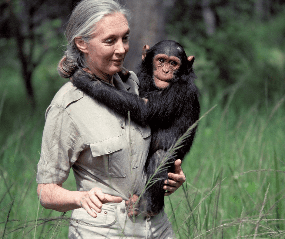 women with monkey