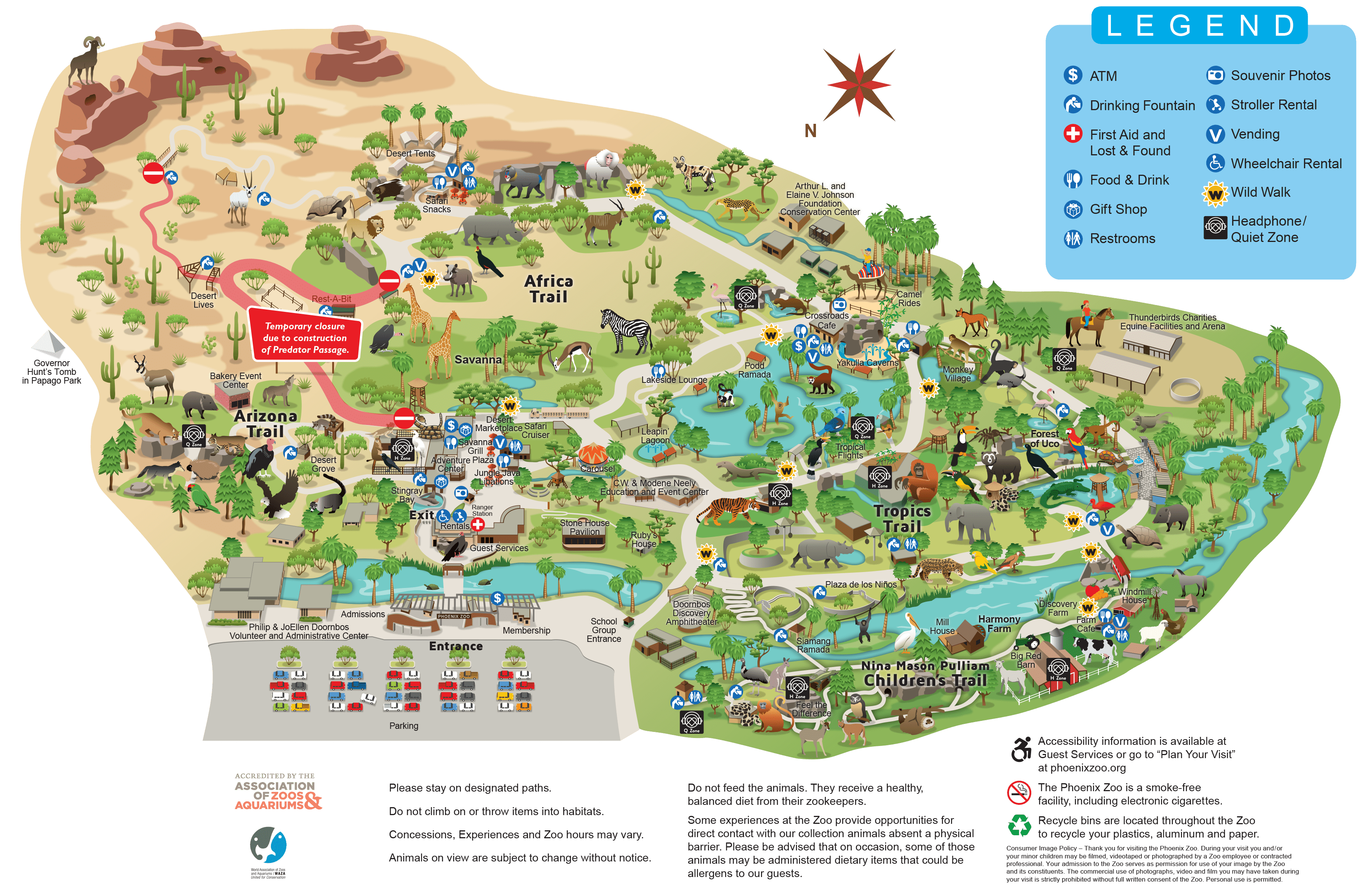 Phoenix Zoo Map Directions Get Map Update