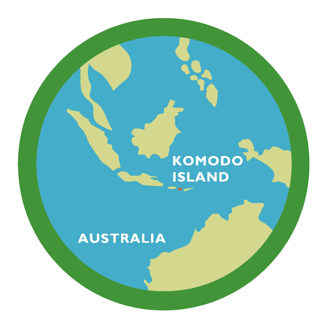 Komodo Dragon Map